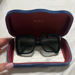 Gucci Oversized Crystal Sunglasses